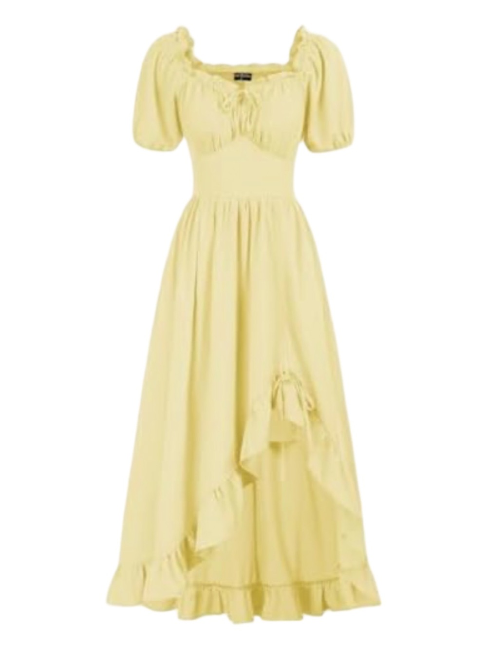 Scarlet Darkness Renaissance Maxi Yellow Dress Corset Dress Size M NWT - Picture 1 of 11